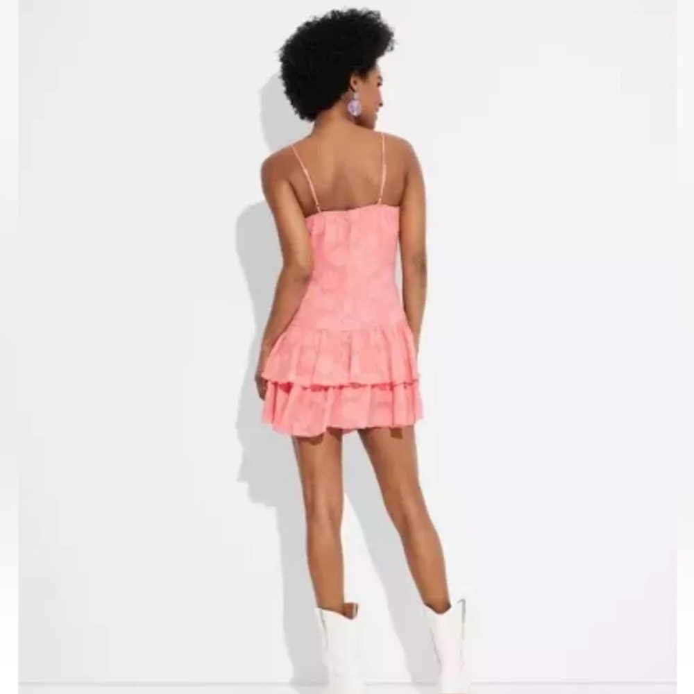 NWT Wild Fable Triangle Cup Tiered Mini Skater Dress